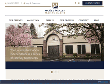 Tablet Screenshot of mcgeewm.com